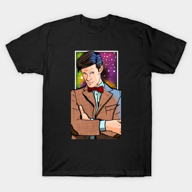 11th Doctor for the Umpteenth Time! T-Shirt by MonicaLaraArt